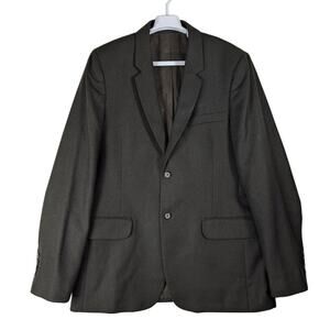 Vince Italian Fabric Wool Blend Blazer Jacket Tailored Coat Black Men’s Size 44